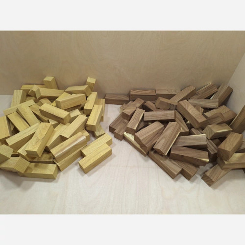 بلوک چوب ، 3 در 3 در 10 سانتی متر ، بسته 3 عددی