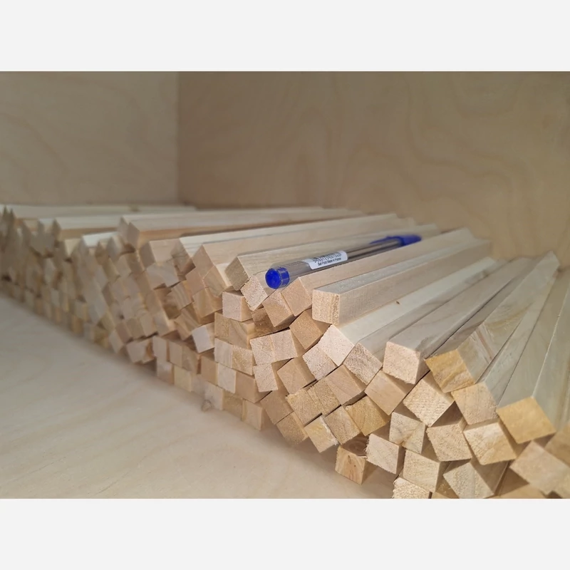 چهار تراش چوب صنوبر ، 1 در 1 در 20 سانتی متر،بسته 10 عددی