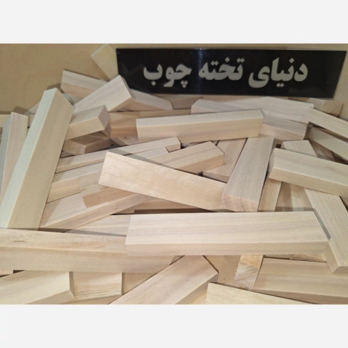 بلوک چوبی اکالیپتوس ، 1 در 2 در 10 سانتی متر ، بسته 10 عددی