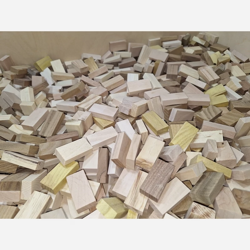 آجر چوبی ماکت سازی درجه 2 ، 4 در 2 در 1 سانتی متر ، بسته 50 عددی