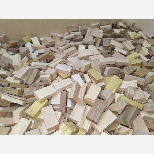 آجر چوبی ماکت سازی درجه 2 ، 4 در 2 در 1 سانتی متر ، بسته 50 عددی