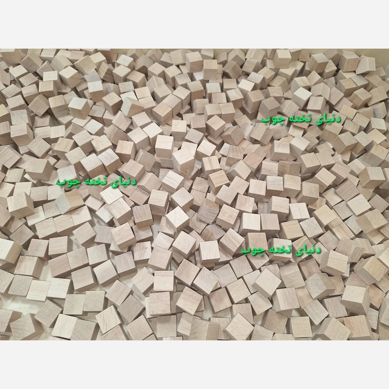 مکعب چوبی  توسکا ،2 در 2 در 2 ،بسته 20 عددی ،بلوک چوبی